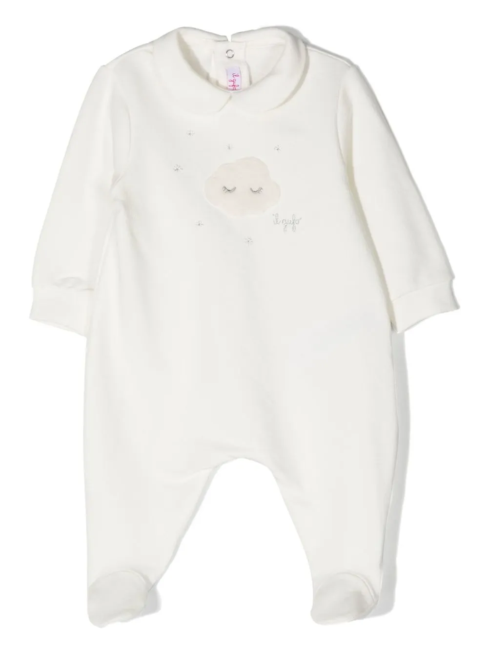 

Il Gufo embroidered applique-detail pyjamas - White