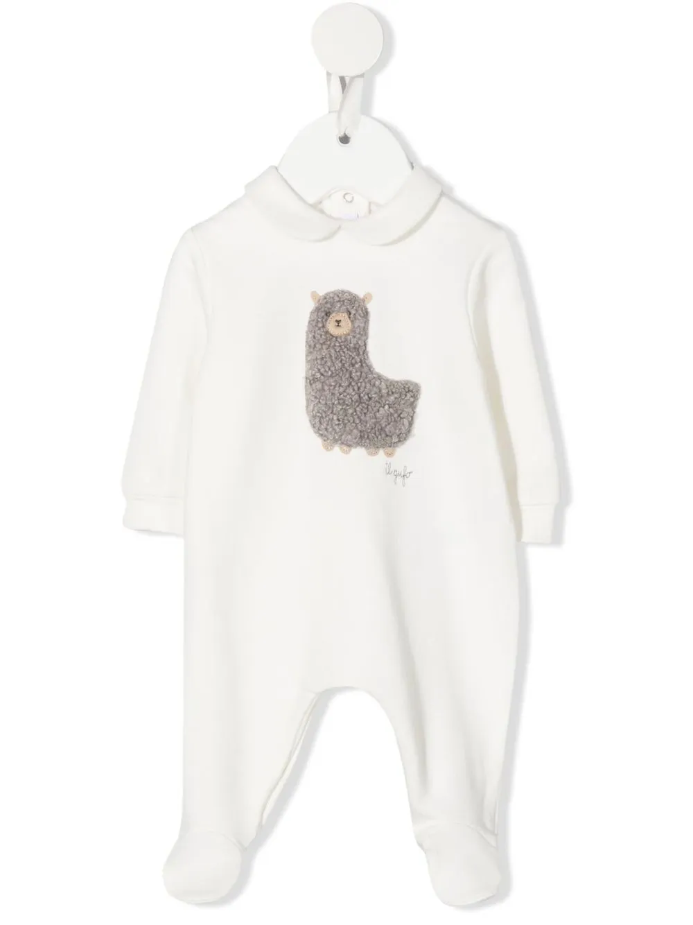 

Il Gufo textured applique-detail pyjamas - White