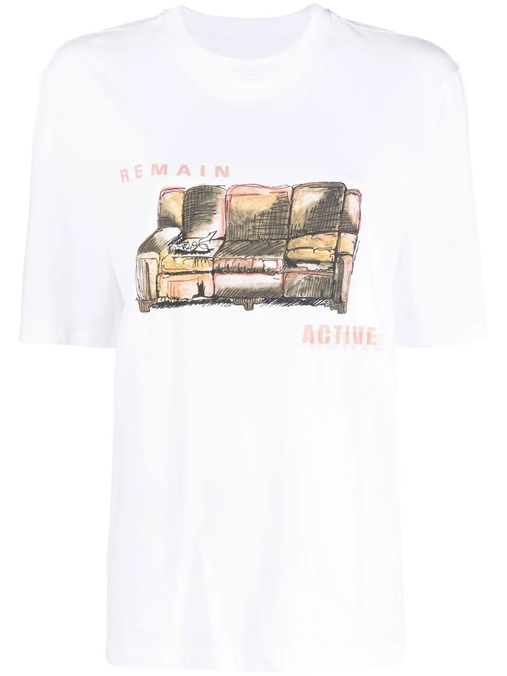 

REMAIN graphic-print organic cotton T-shirt - White