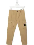 Stone Island Junior compass-patch cargo trousers - Neutrals