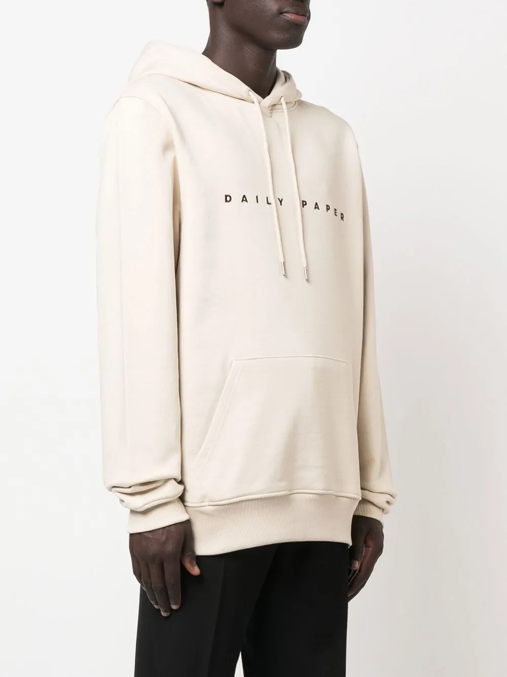 Daily Paper Logo print Pullover Hoodie Farfetch