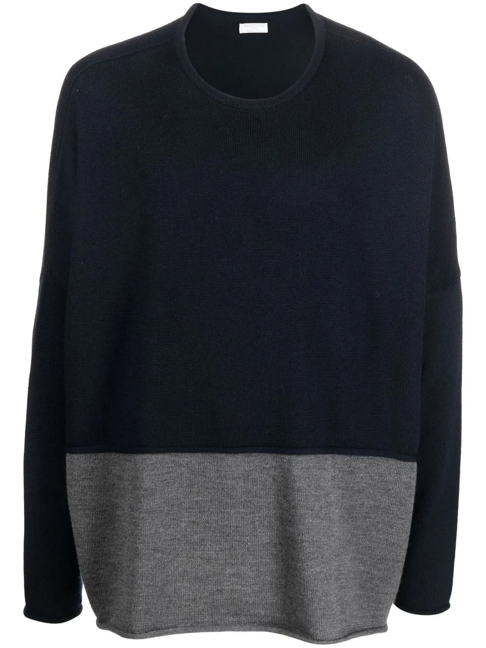 

Société Anonyme colour-block wool jumper - Blue