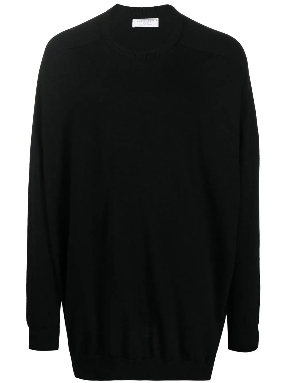 

Société Anonyme relaxed long wool jumper - Black