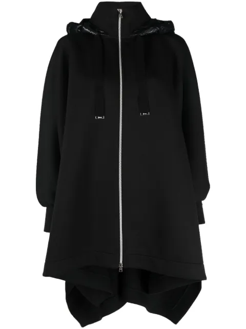 Herno asymmetric hooded coat 