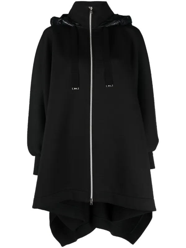 Asymmetric hooded sale coat