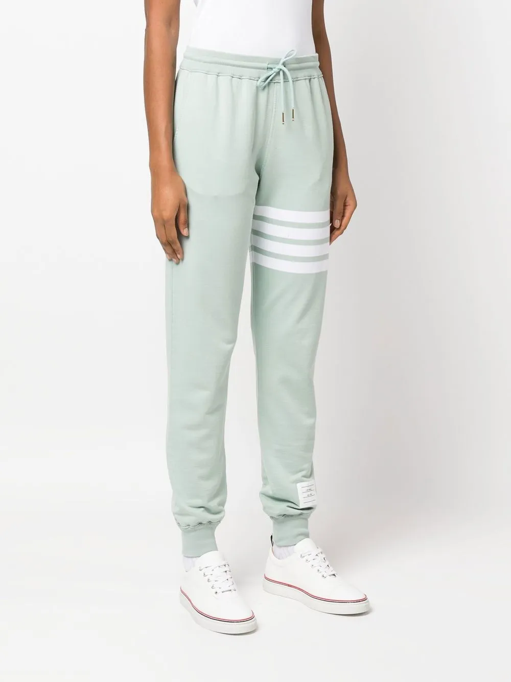 Thom Browne Jogginghose Mit Streifen   Grün 
