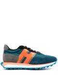 Hogan logo-print low-top sneakers - Blue