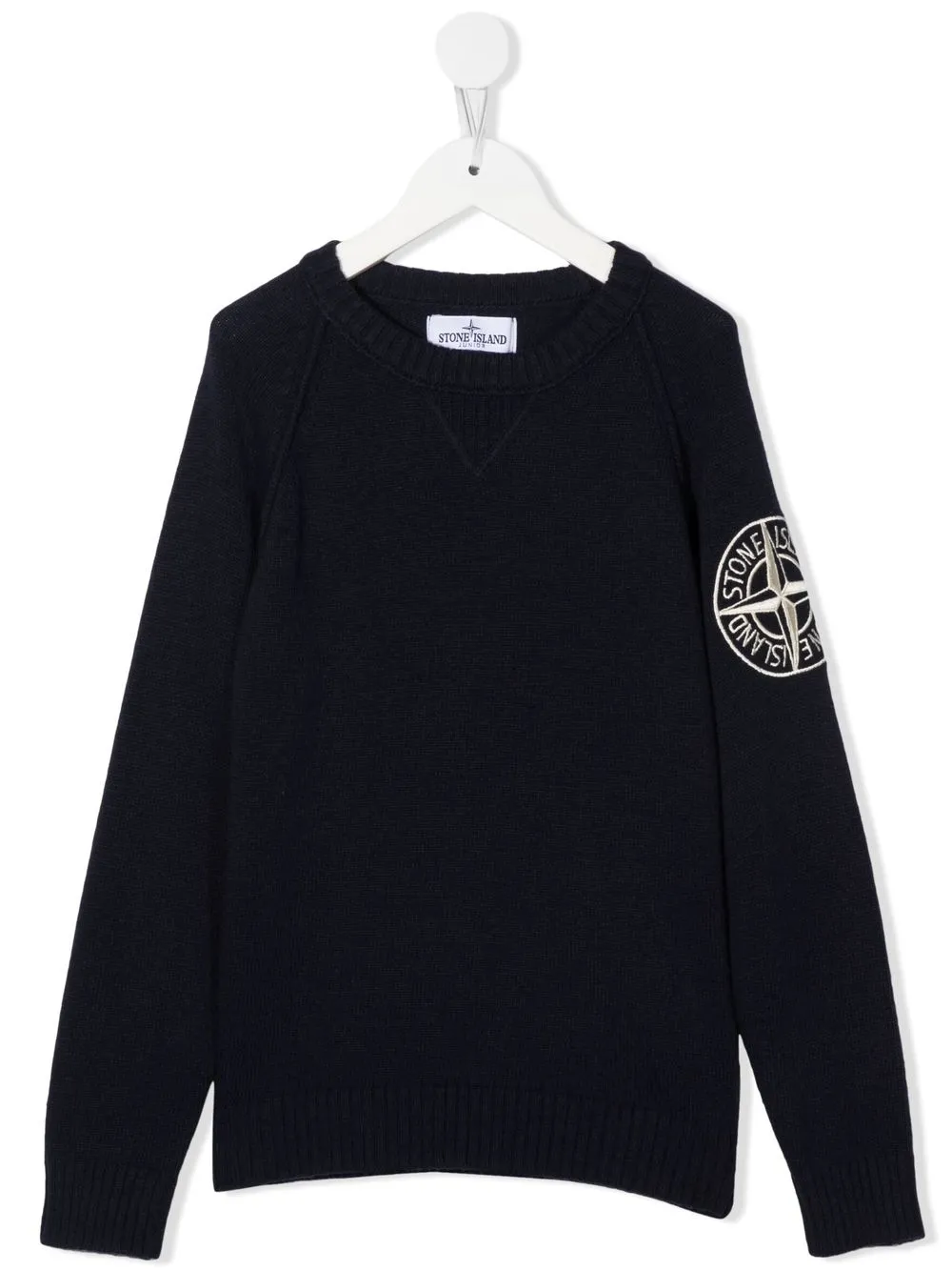 

Stone Island Junior suéter con distintivo de brújula - Azul