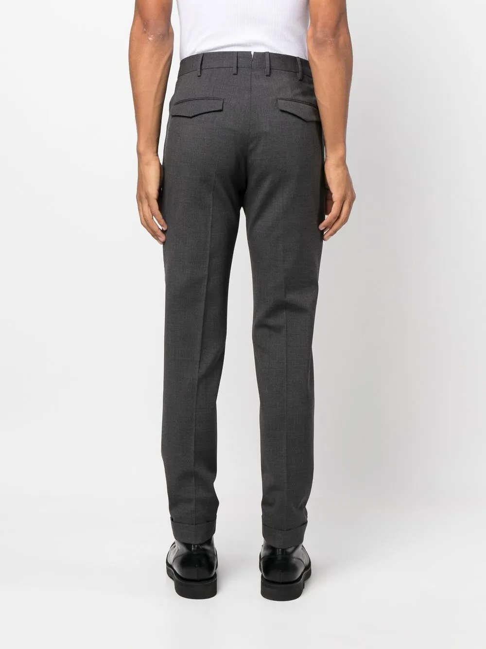 Pt Torino Straight-leg Tailored Trousers In Grau