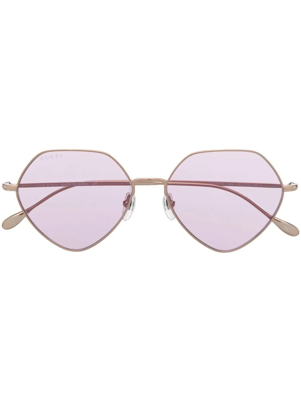Gucci Eyewear geometric-frame sunglasses - Pink