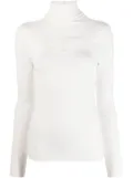 Thom Krom cut-out roll neck long sleeve shirt - White