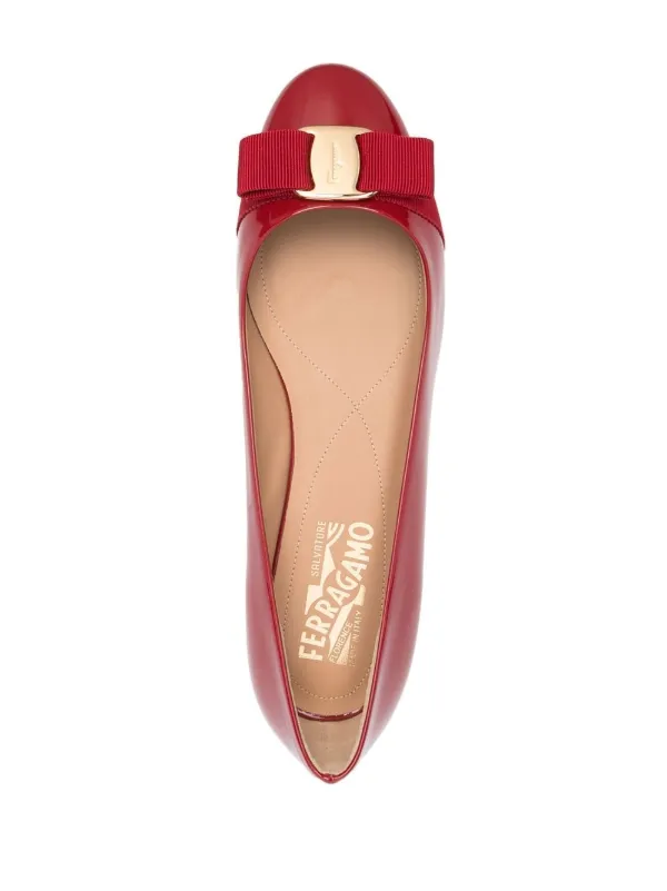 Ferragamo red outlet flats