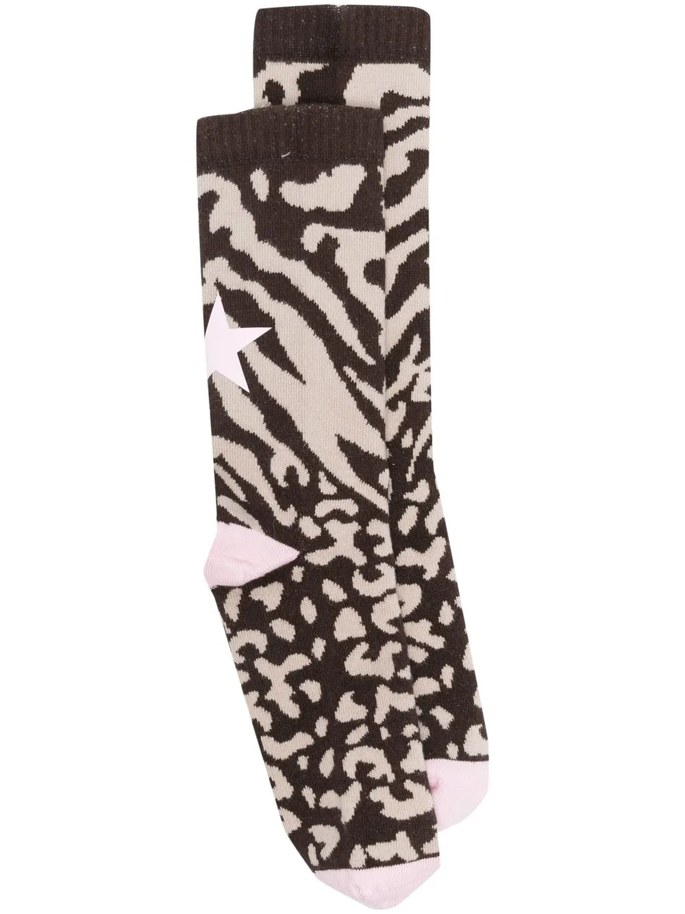 

Golden Goose animal-patterned socks - Brown