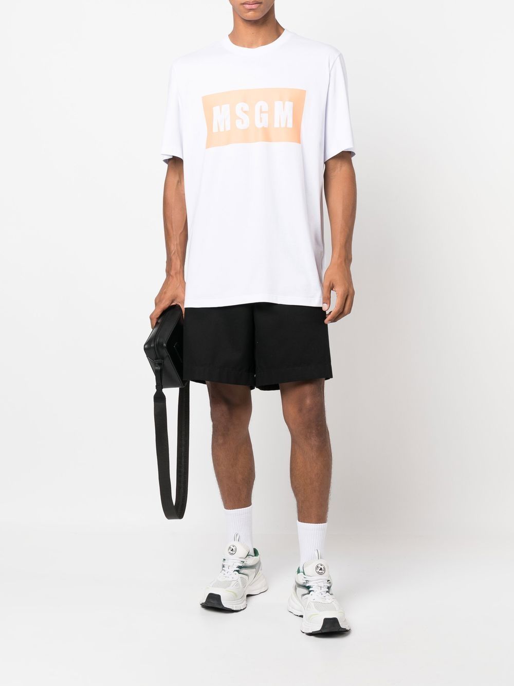 MSGM T-shirt met logoprint - Wit