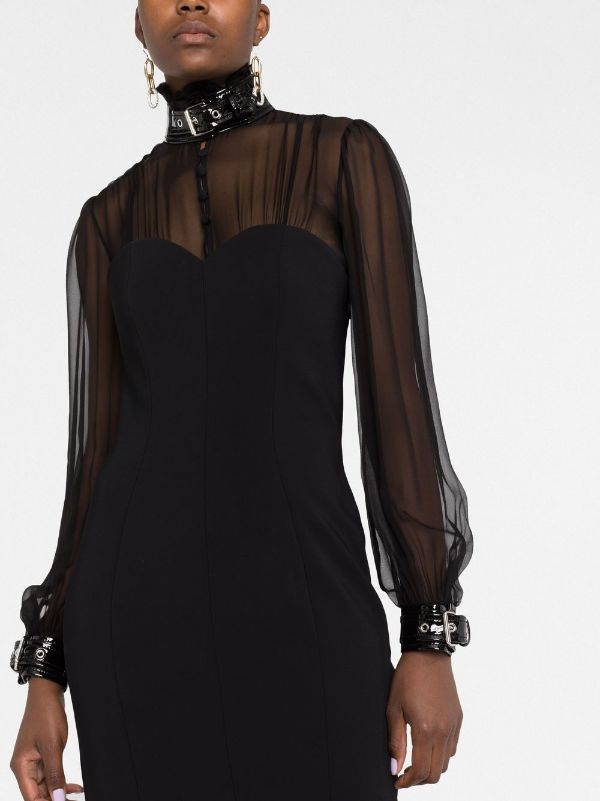 Sheer blouse outlet dress