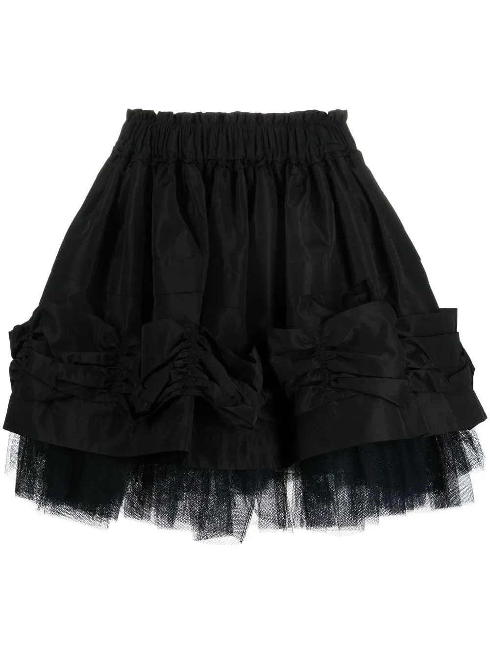 

Simone Rocha falda estilo tutú fruncida - Negro