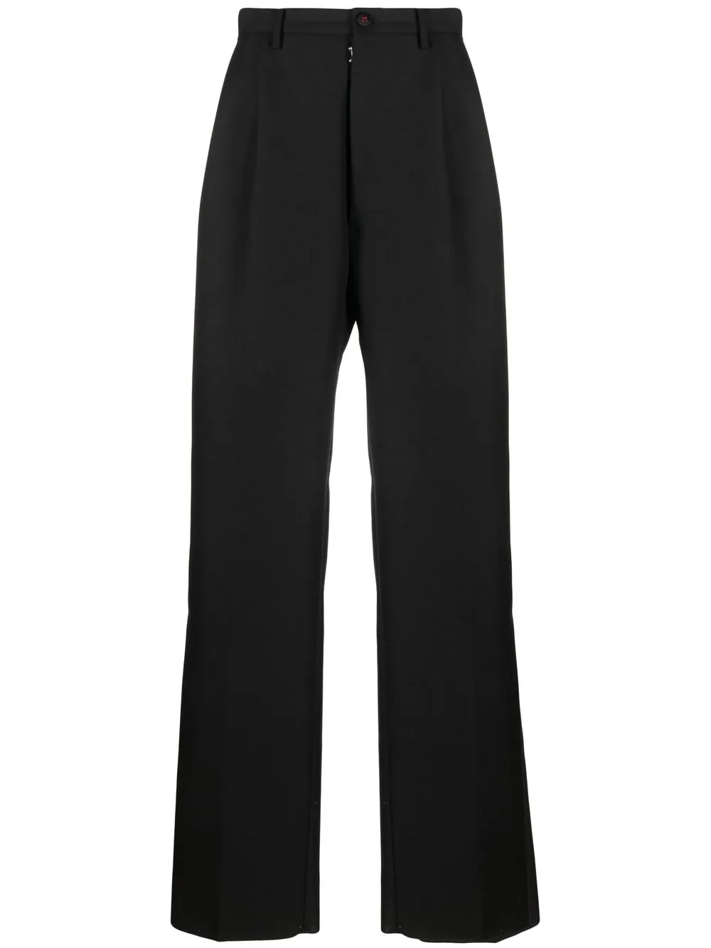 maison margiela pantalon de costume en mohair - noir