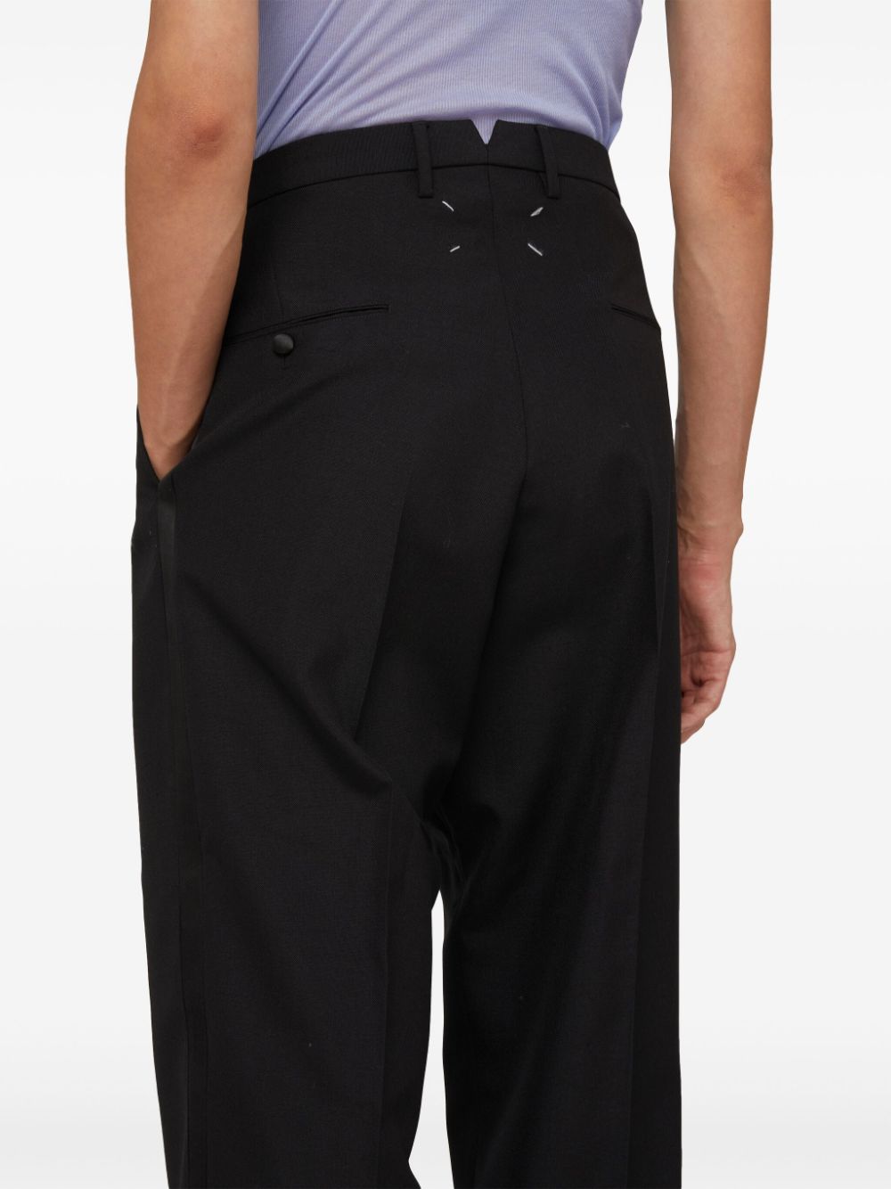 Maison Margiela satin-stripes tailored trousers Women