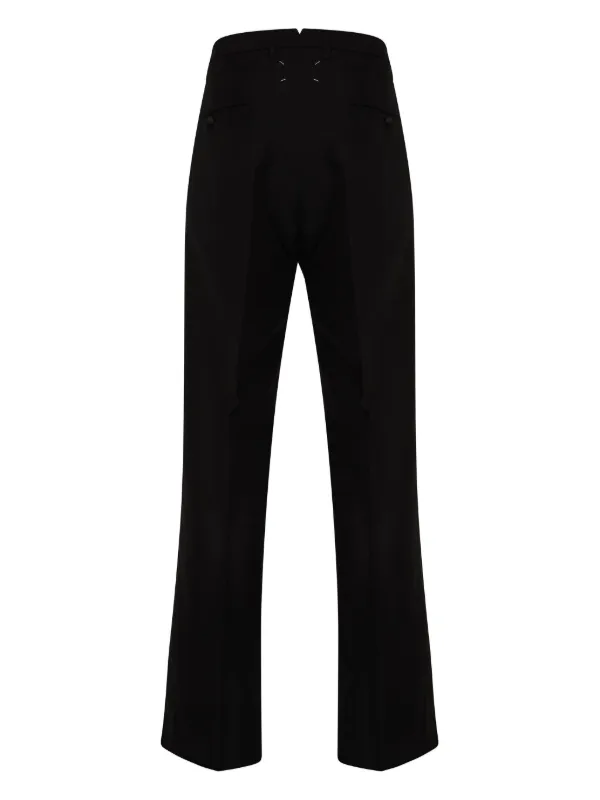 Maison Margiela satin-stripes Tailored Trousers | Black | FARFETCH Maison Margiela satin-stripes Tailored Trousers | Black | FARFETCH