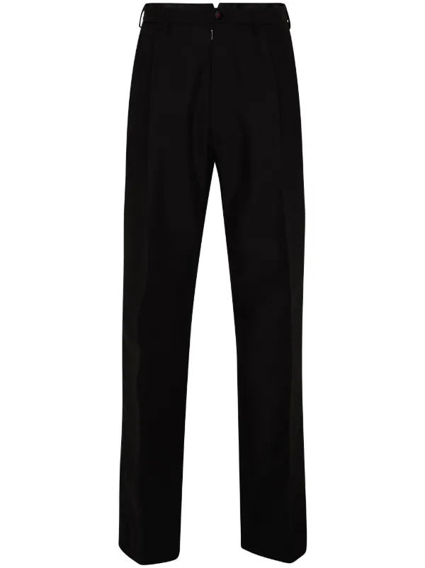 Maison Margiela satin-stripes Tailored Trousers Black FARFETCH PH