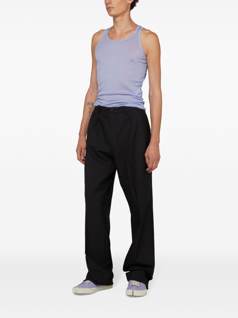 Maison Margiela satin-stripes tailored trousers Women