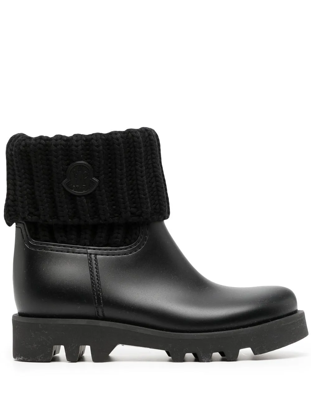 

Moncler Ginnette leather ankle boots - Black