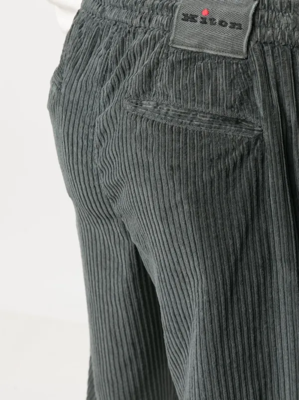 Kiton ストレート コーデュロイパンツ | グレー | FARFETCH JP