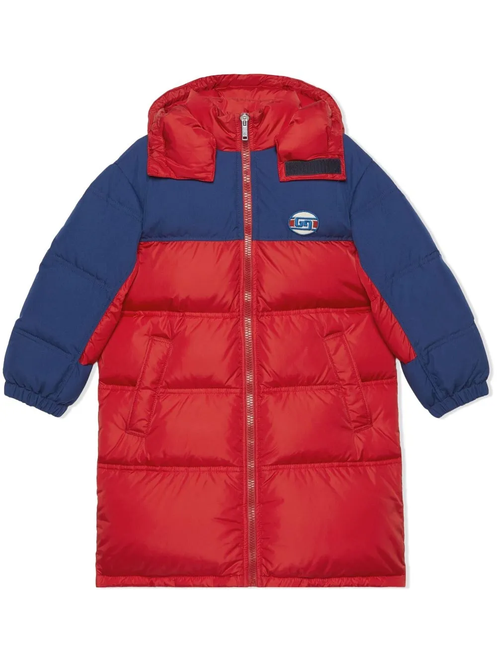 Gucci Kids logo patch Padded Coat Farfetch