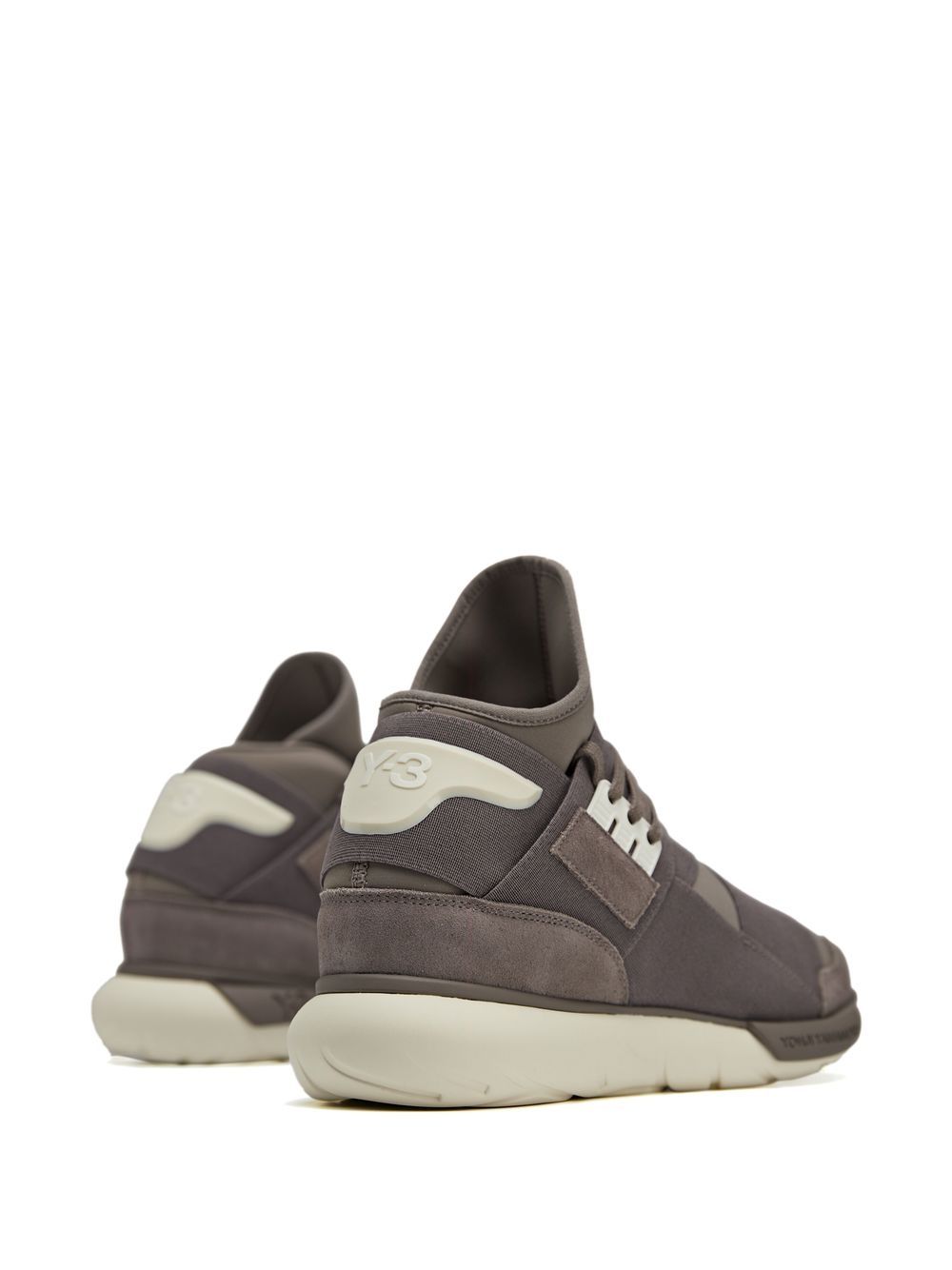 Shop Y-3 Qasa High-top Sneakers In Grey