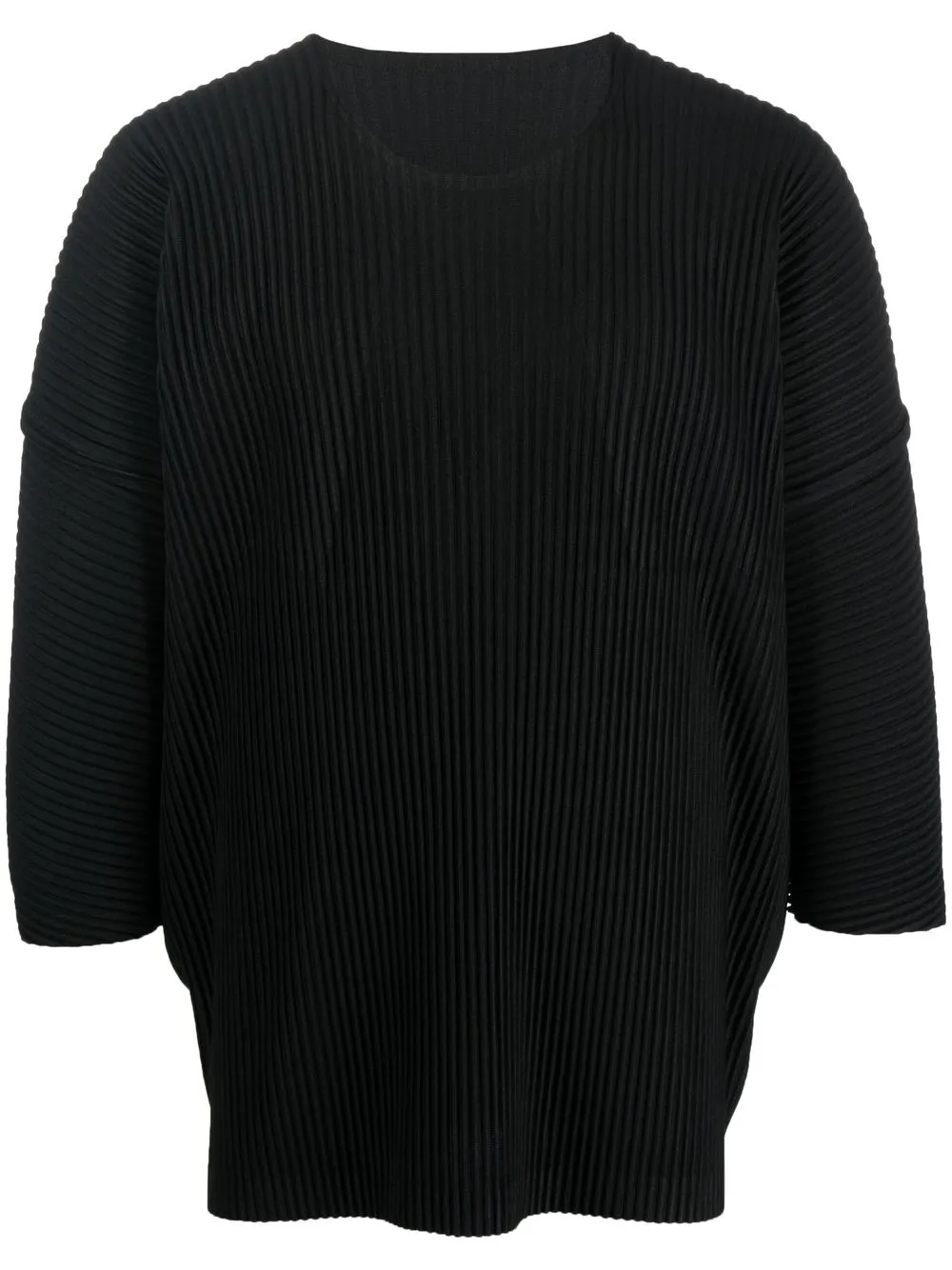 

Homme Plissé Issey Miyake top plisado con hombros caídos - Negro