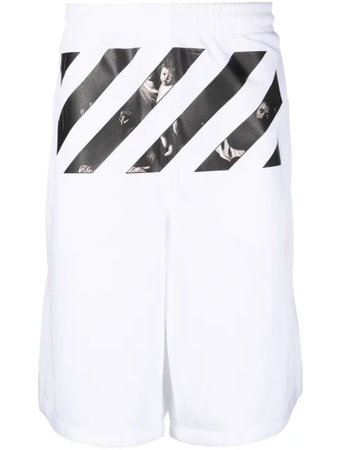 Off-White Caravaggio Diag track shorts