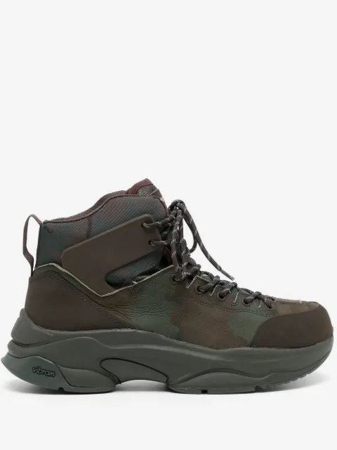 Undercover camouflage-print lace-up boots
