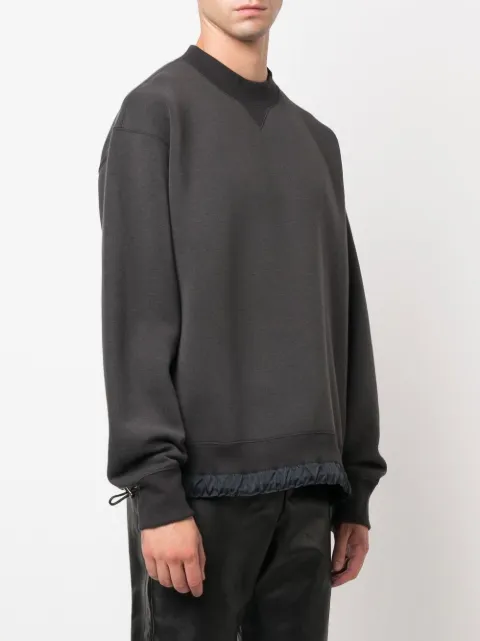 sacai 圆领抽绳卫衣