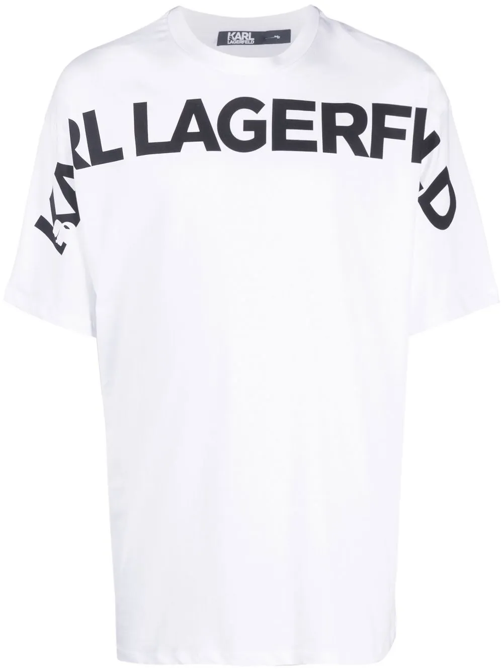 

Karl Lagerfeld playera con logo estampado - Blanco