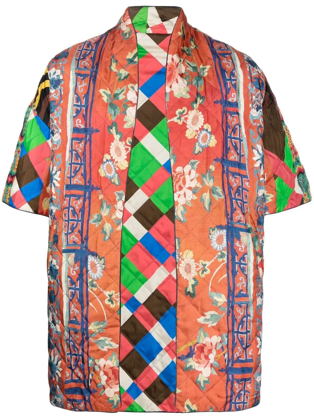 

Pierre-Louis Mascia playera con estampados mixtos - Rojo