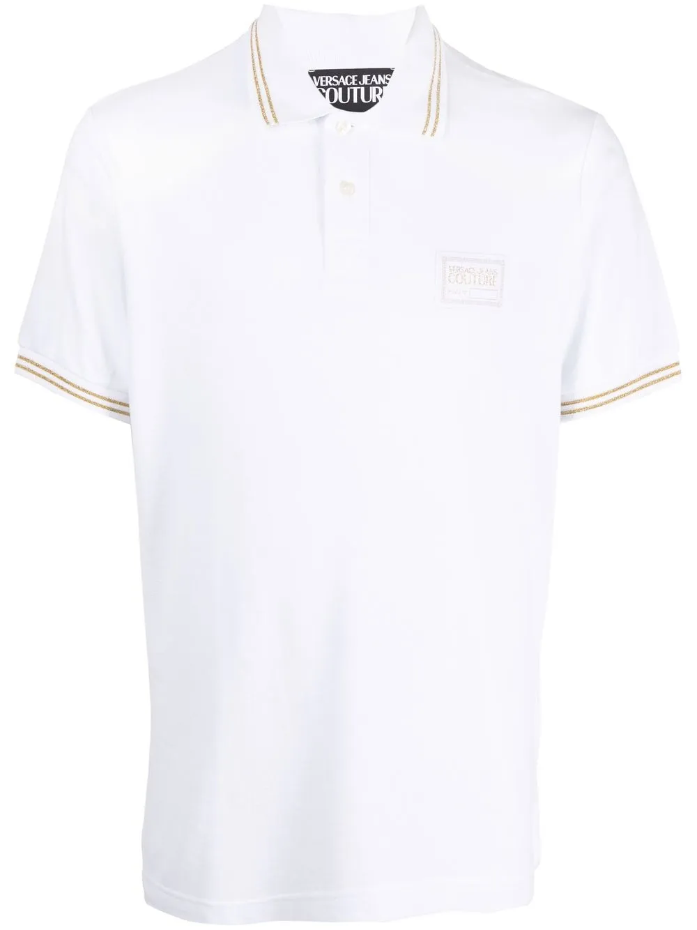 

Versace Jeans Couture logo-patch Polo shirt - White