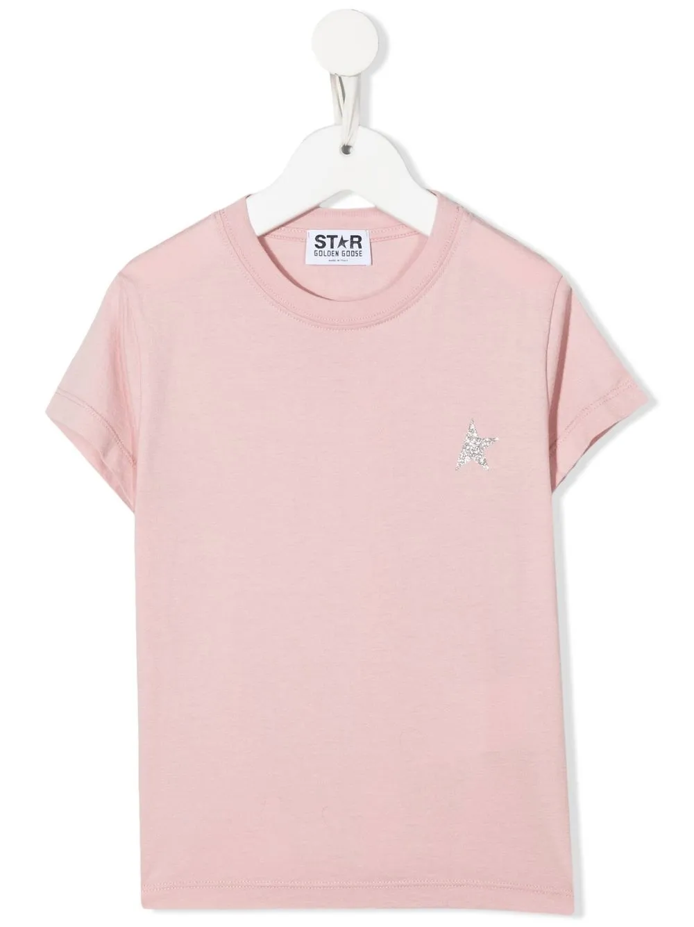 

Golden Goose Kids Star glitter-detail logo T-shirt - Pink
