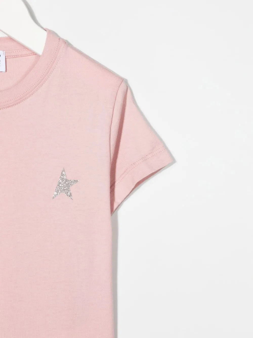 Golden Goose Kids T-shirt met glitterdetail - Roze