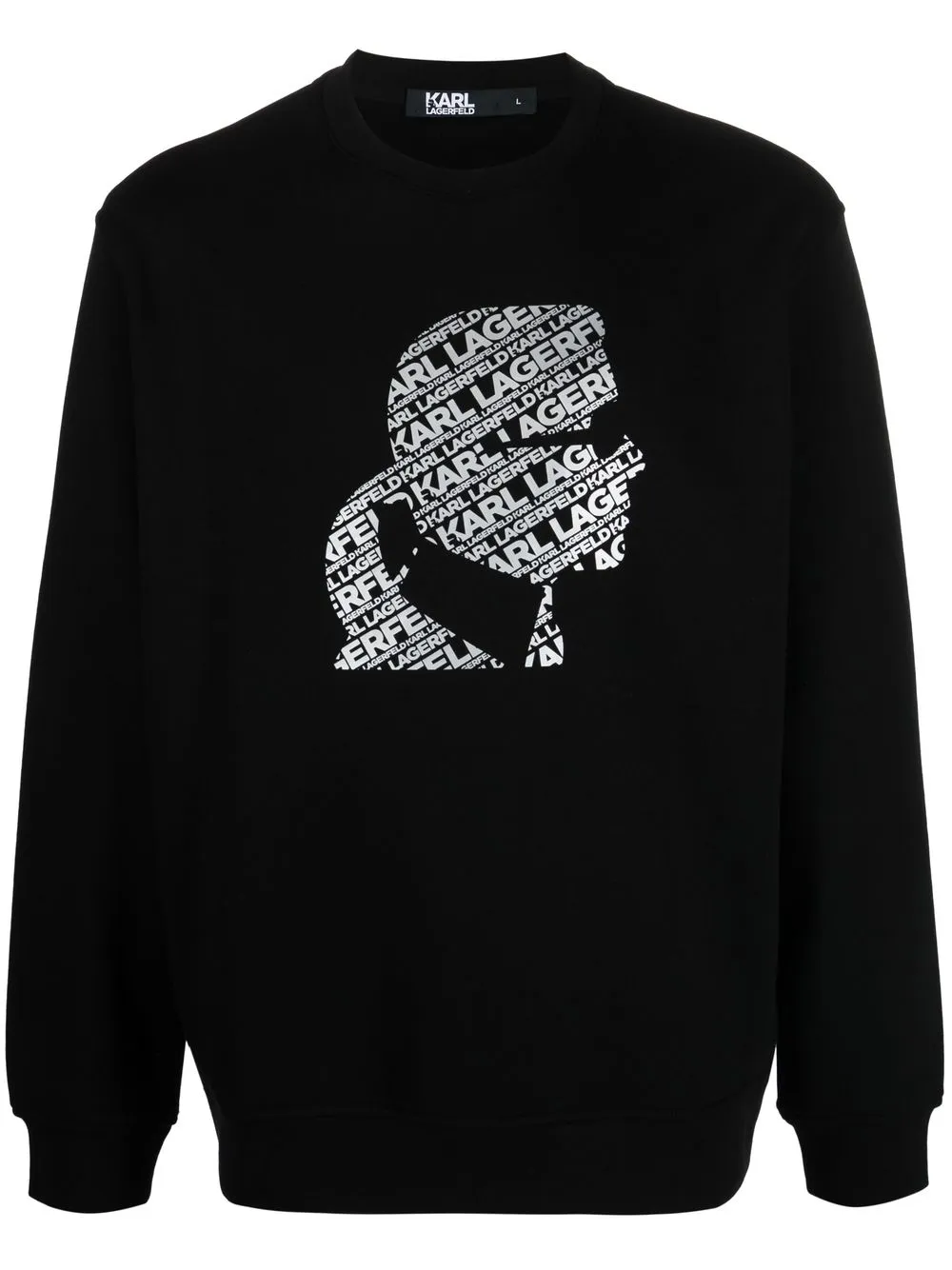 

Karl Lagerfeld sudadera con logo estampado - Negro