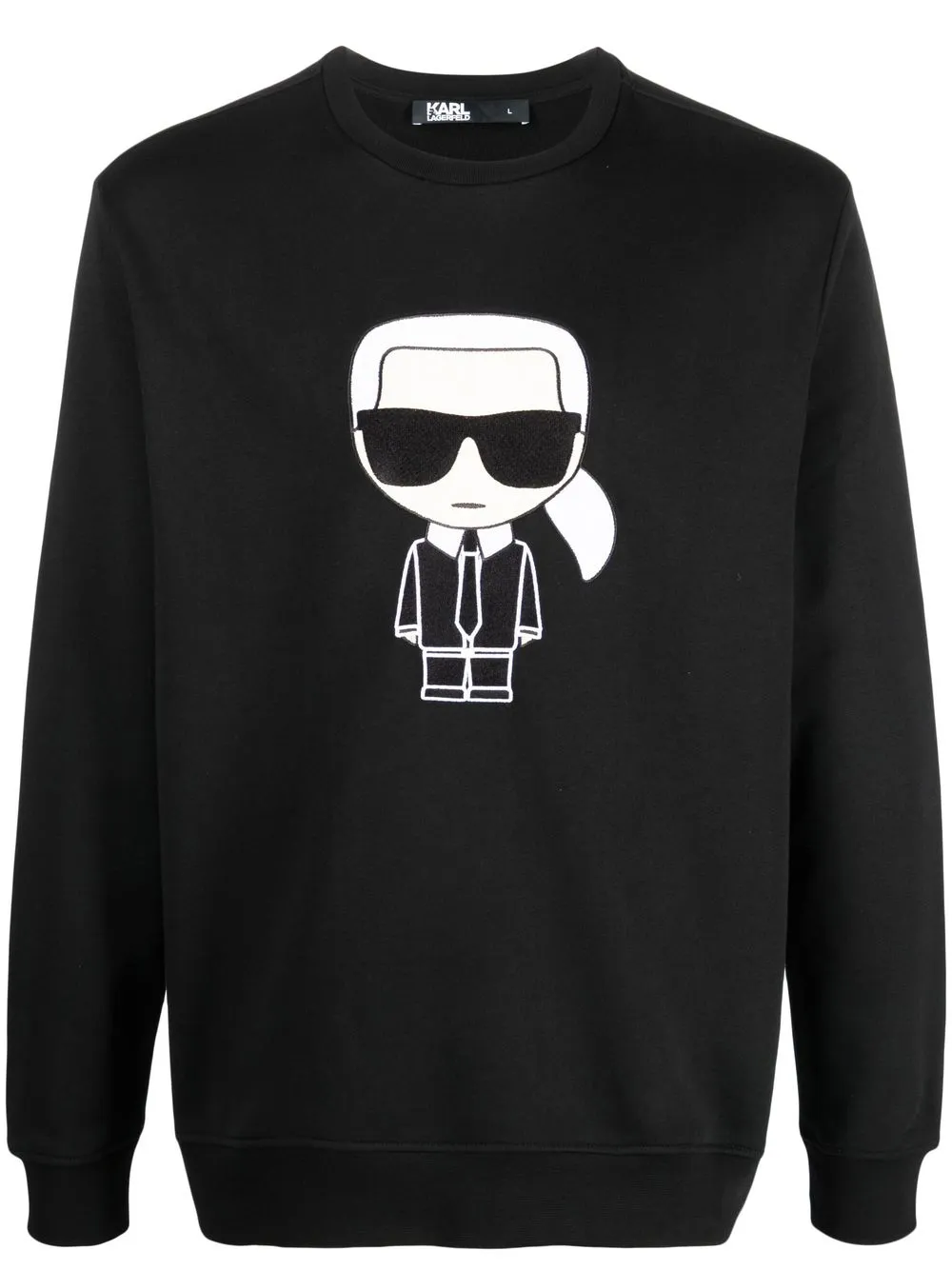 

Karl Lagerfeld sudadera con logo estampado - Negro