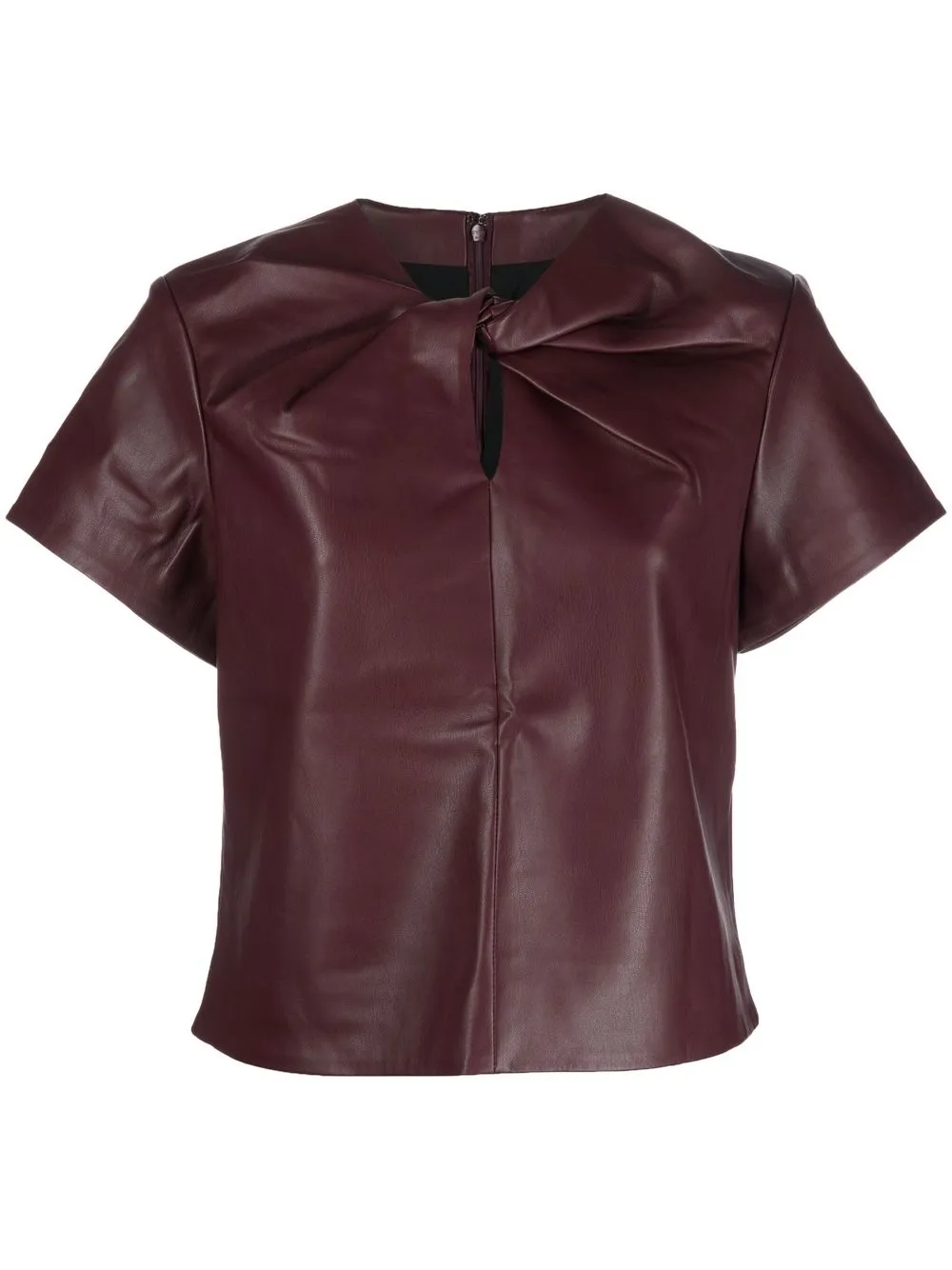 

Proenza Schouler White Label twist-detail short-sleeved top - Purple