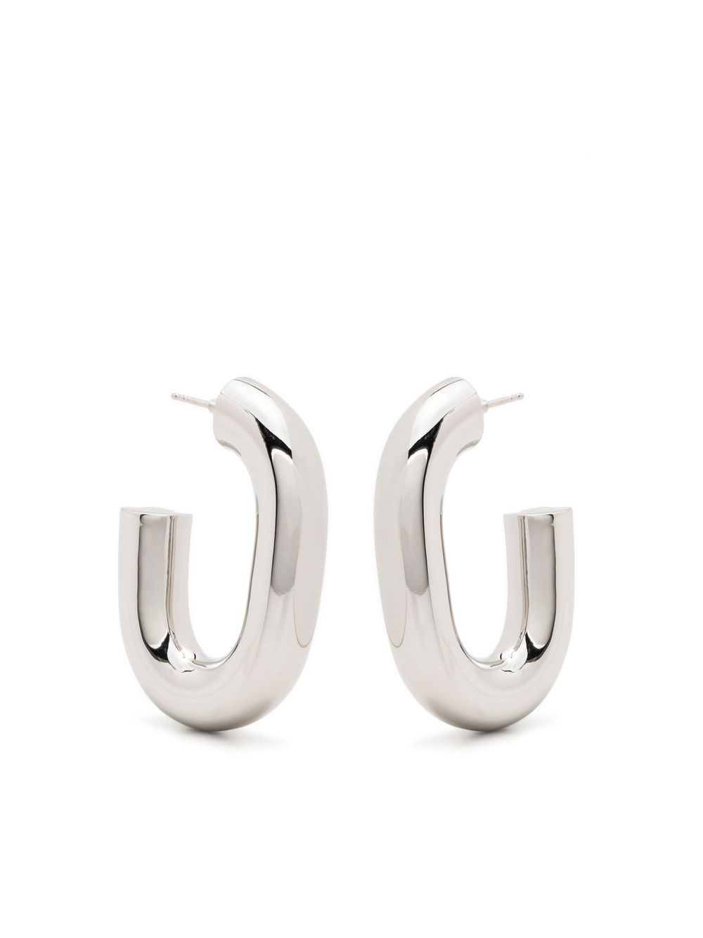 Rabanne XL Link hoop earrings - Silver