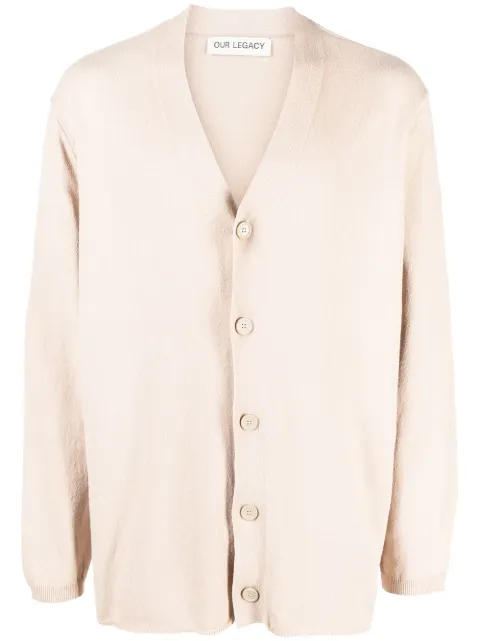 OUR LEGACY V-neck knitted cardigan