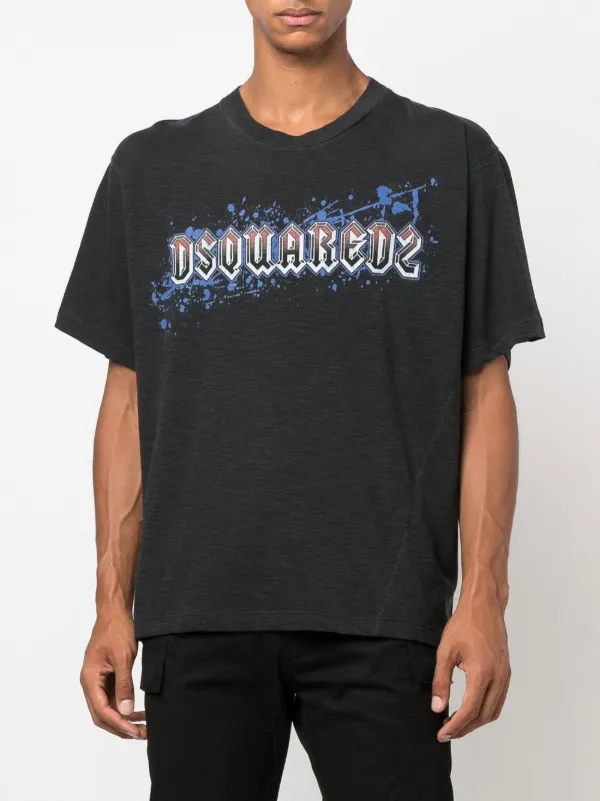 DSQUARED2 ディースクエアード ロゴ Tシャツ | グレー | FARFETCH JP