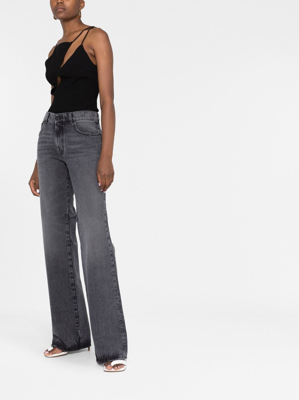 Off-White high-waist wide-leg jeans Women