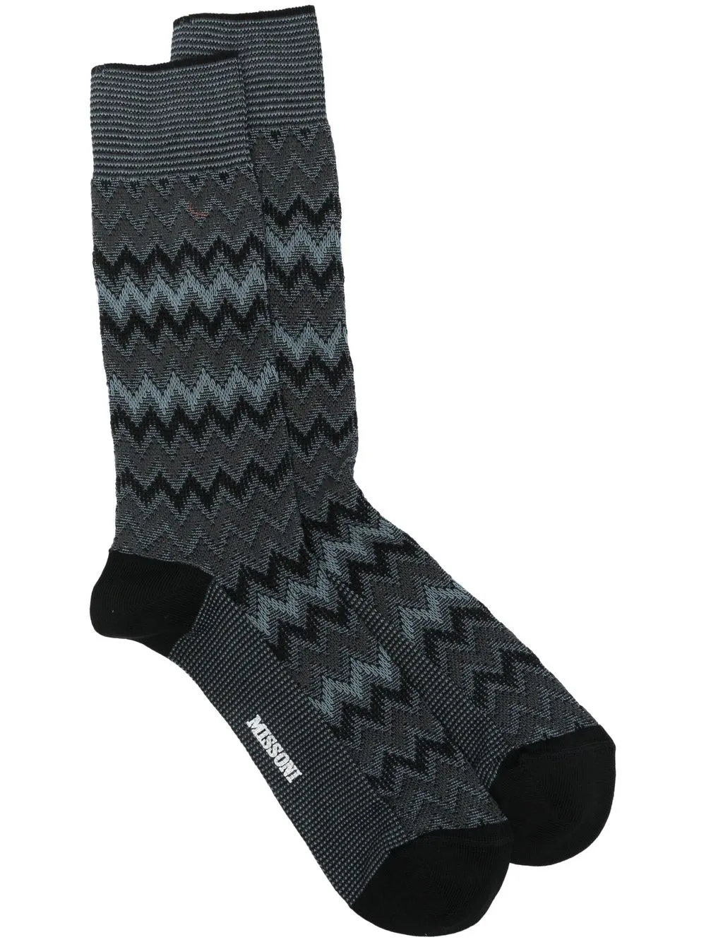 

Missoni calcetines con motivo en zigzag - Azul