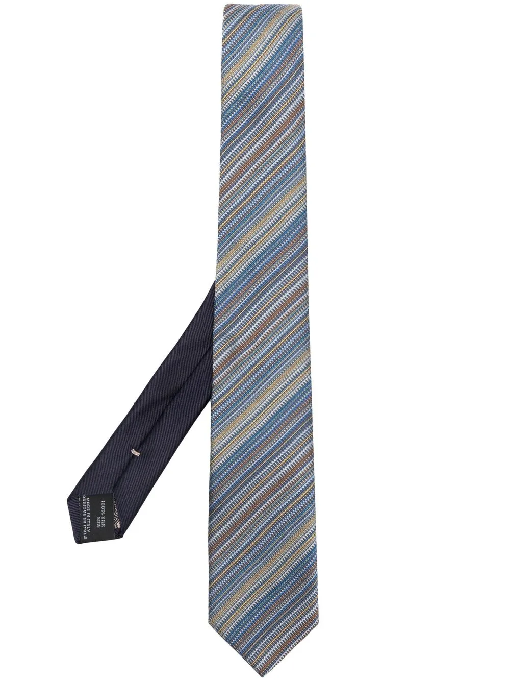 

Missoni diagonal stripe pattern tie - Blue