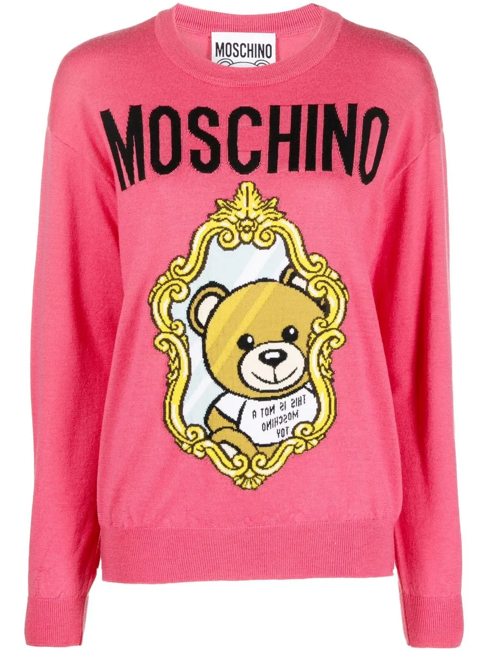 

Moschino suéter con motivo Teddy Bear - Rosado