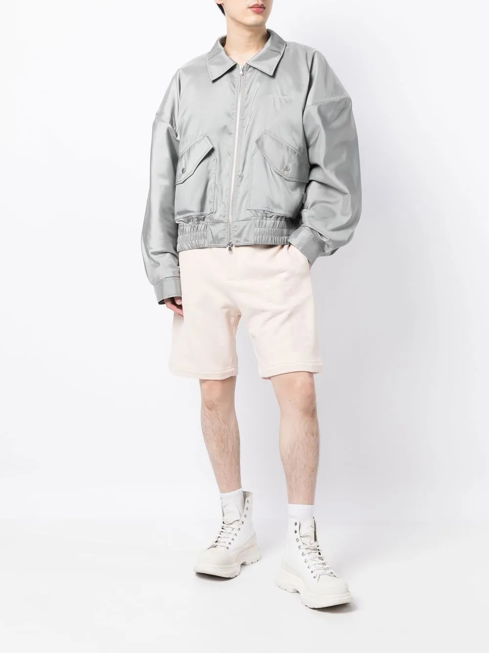 Alexander McQueen Shorts met logo - Roze