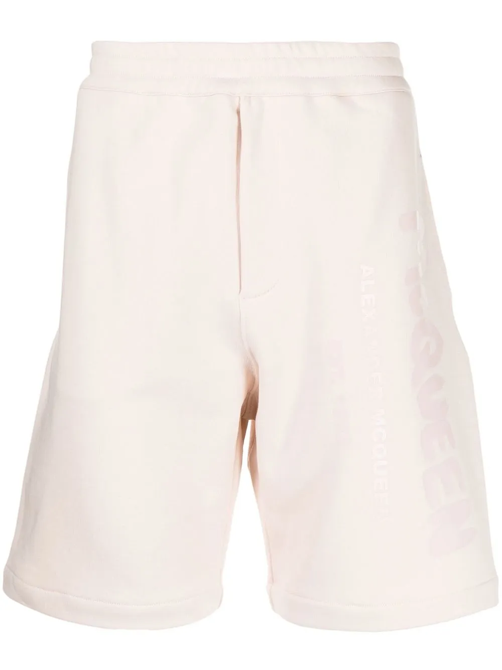 

Alexander McQueen graffiti-logo sweatshorts - Pink